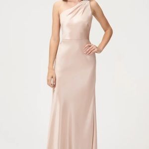 Jenny Yoo Bridesmaid Dress Lena, Latte, sz 8
